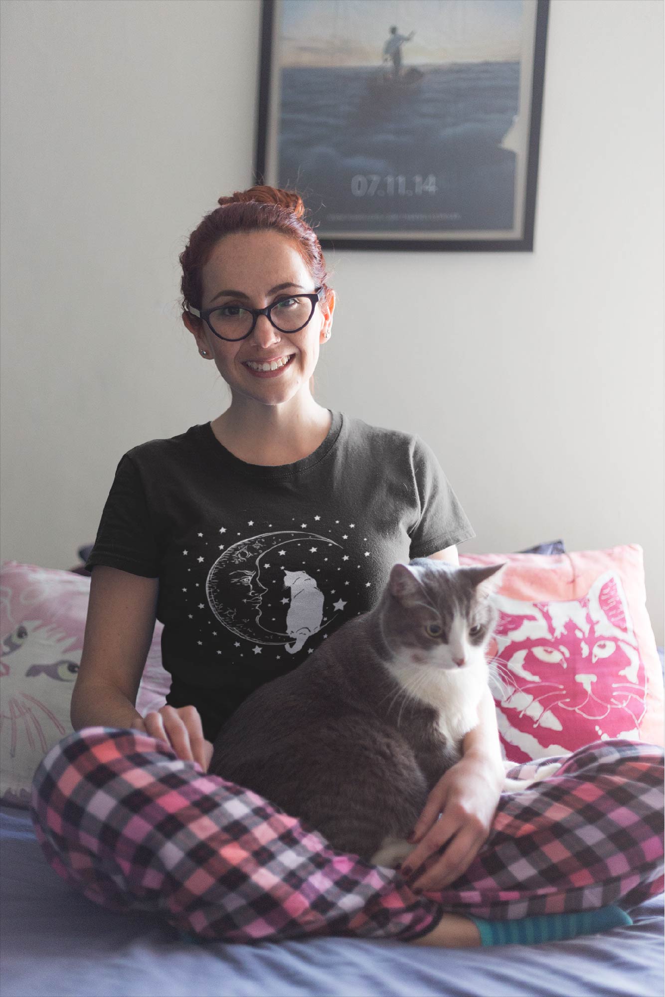 Cat and Moon T-Shirt