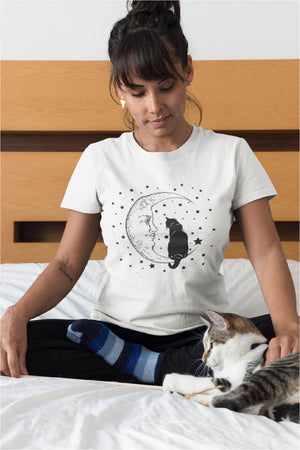Cat and Moon T-Shirt