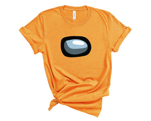Cute among us orange character roblox boys and girls t-shirt